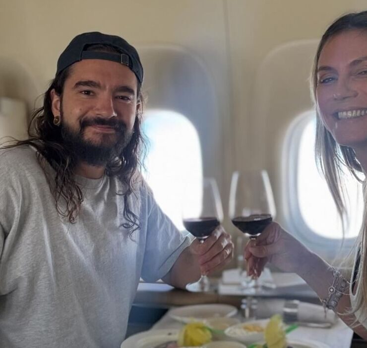 Heidi Klum și Tom Kaulitz au avut o întâlnire romantică în nori