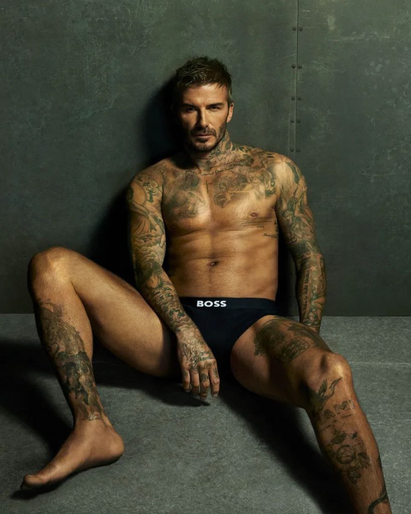 David Beckham s-a lăudat cu mușchii de oțel în campania de lenjerie Boss One