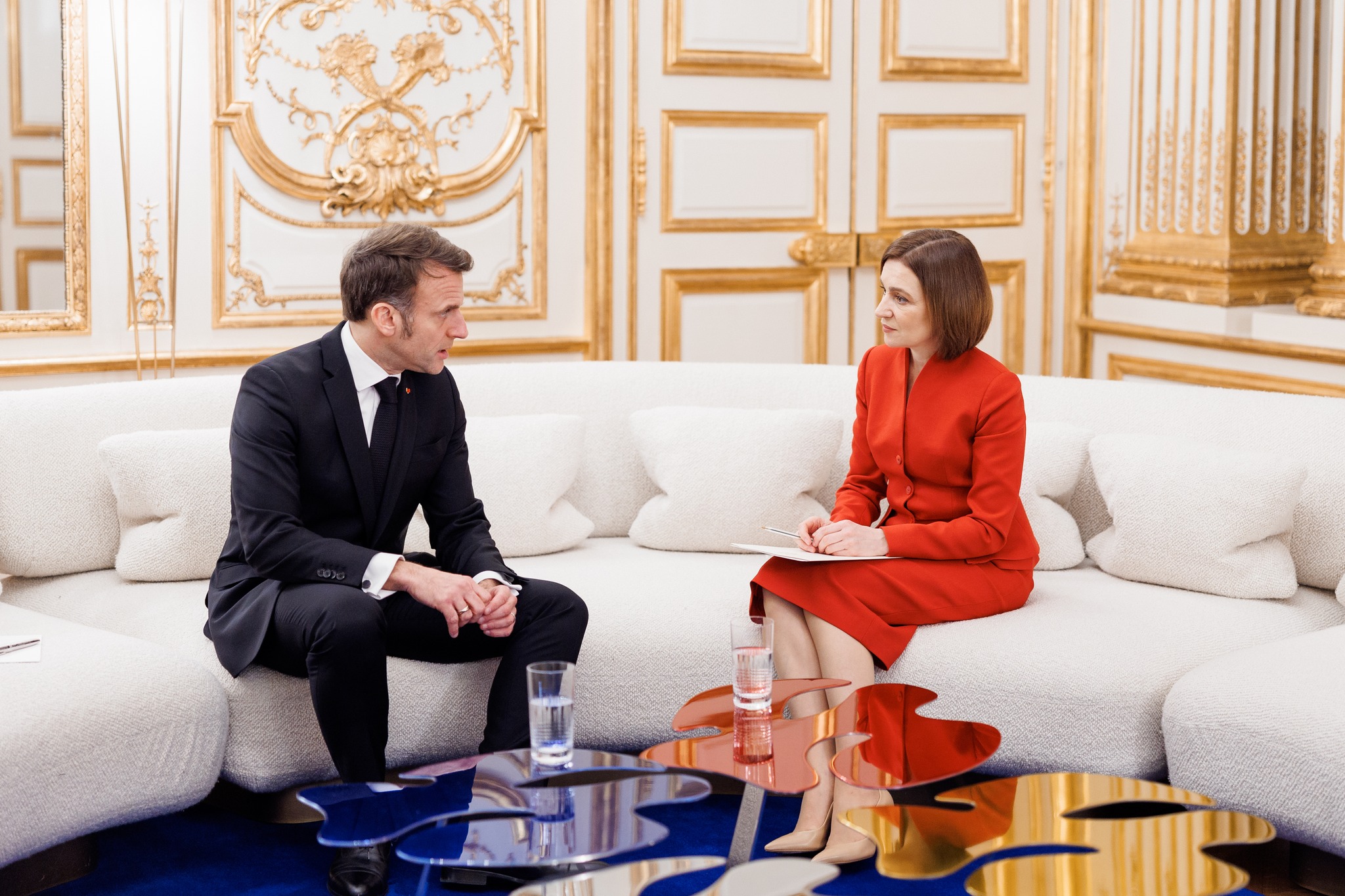 Maia Sandu s-a întâlnit cu Emmanuel Macron la Paris