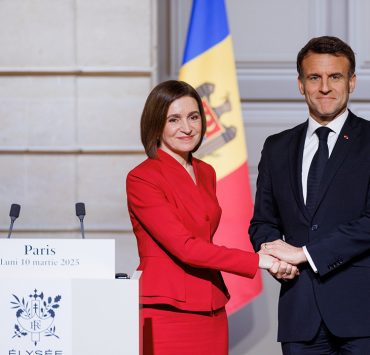 Maia Sandu s-a întâlnit cu Emmanuel Macron la Paris