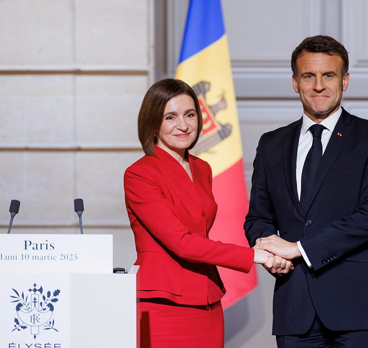 Maia Sandu s-a întâlnit cu Emmanuel Macron la Paris