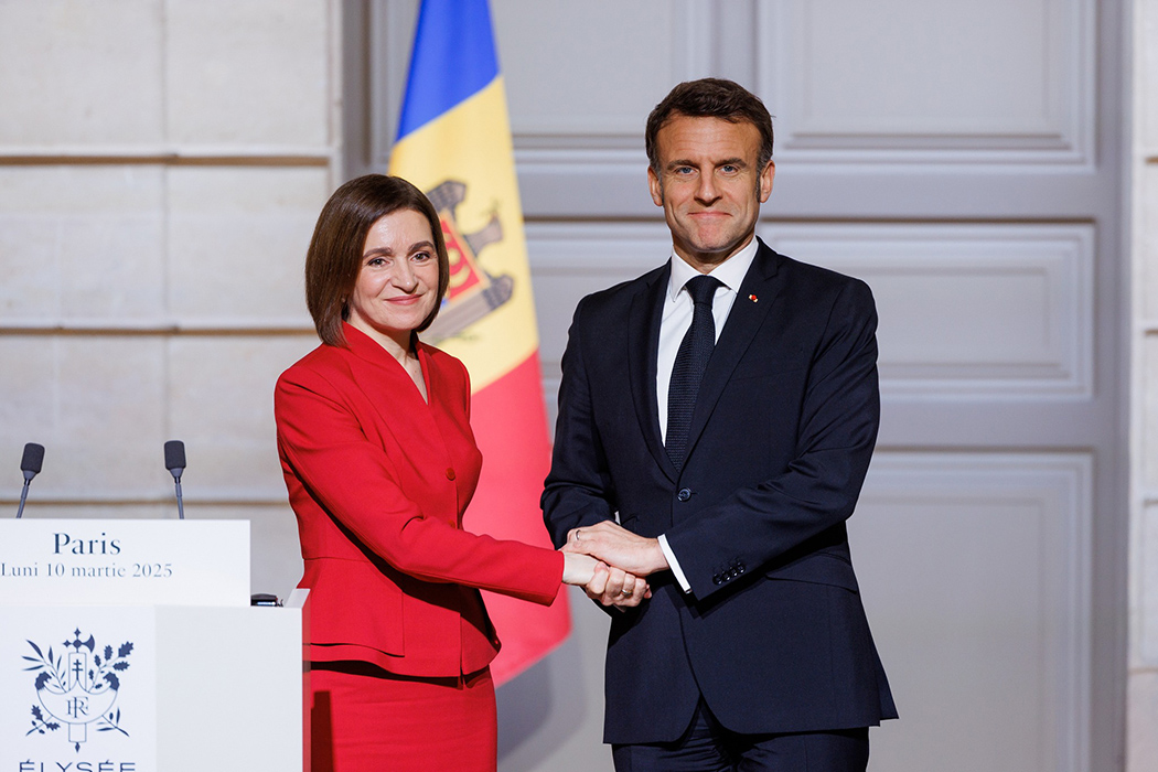 Maia Sandu s-a întâlnit cu Emmanuel Macron la Paris