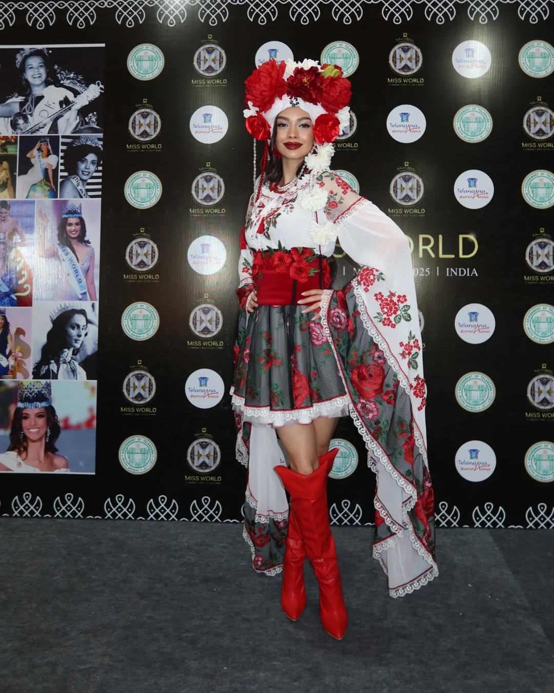 «O plecăciune față de tradiție»: Anghelina Chitaica a prezentat costumul național la Miss World 2025